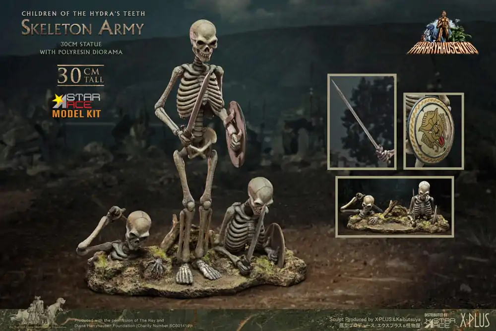 Ray Harryhausen´s Resin Model Kit Děti z Hydřích Zubů Kostra Armáda 30 cm fotografii produktu