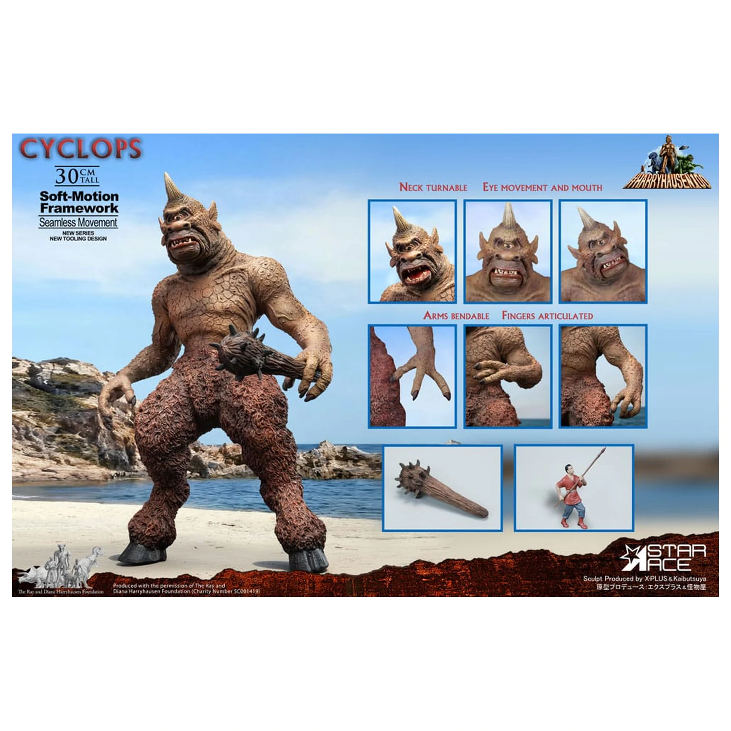Ray Harryhausen Soft-Motion Series Socha Cyclops 30 cm fotografii produktu