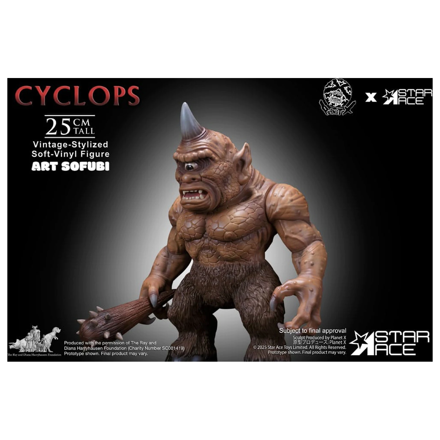Ray Harryhausen Soft Vinylová socha Cyclops (Vintage-Style) 25 cm fotografii produktu