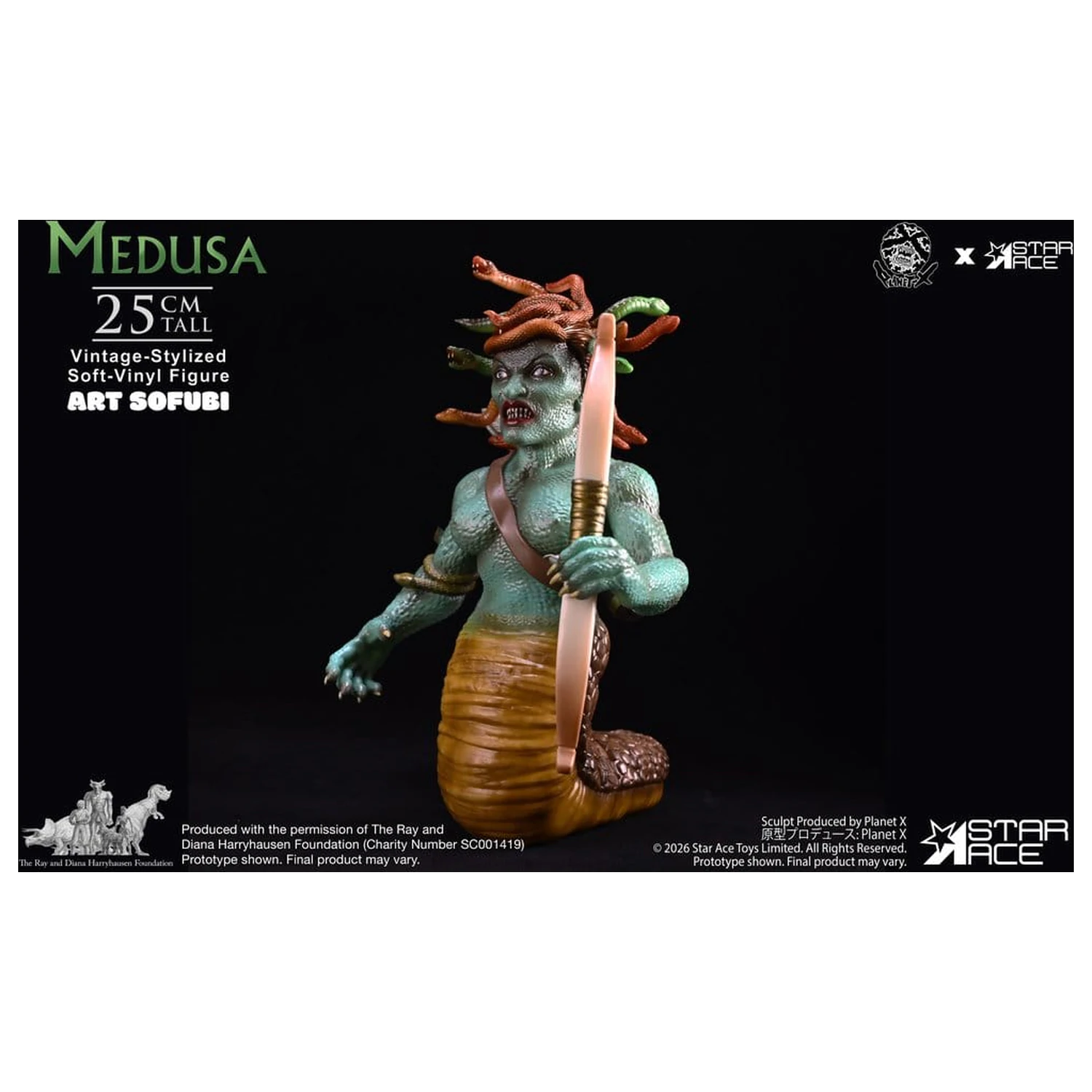 Ray Harryhausen Socha z měkkého vinylu Medusa (Vintage-Style) 25 cm fotografii produktu