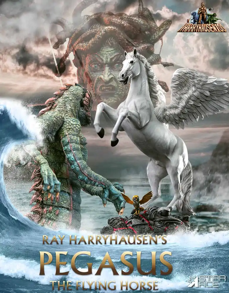 Ray Harryhausen Socha Pegasus: Létající Kůň 2.0 Deluxe Verze 45 cm fotografii produktu