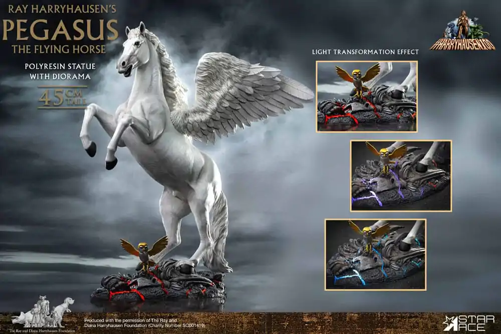 Ray Harryhausen Socha Pegasus: Létající Kůň 2.0 Deluxe Verze 45 cm fotografii produktu