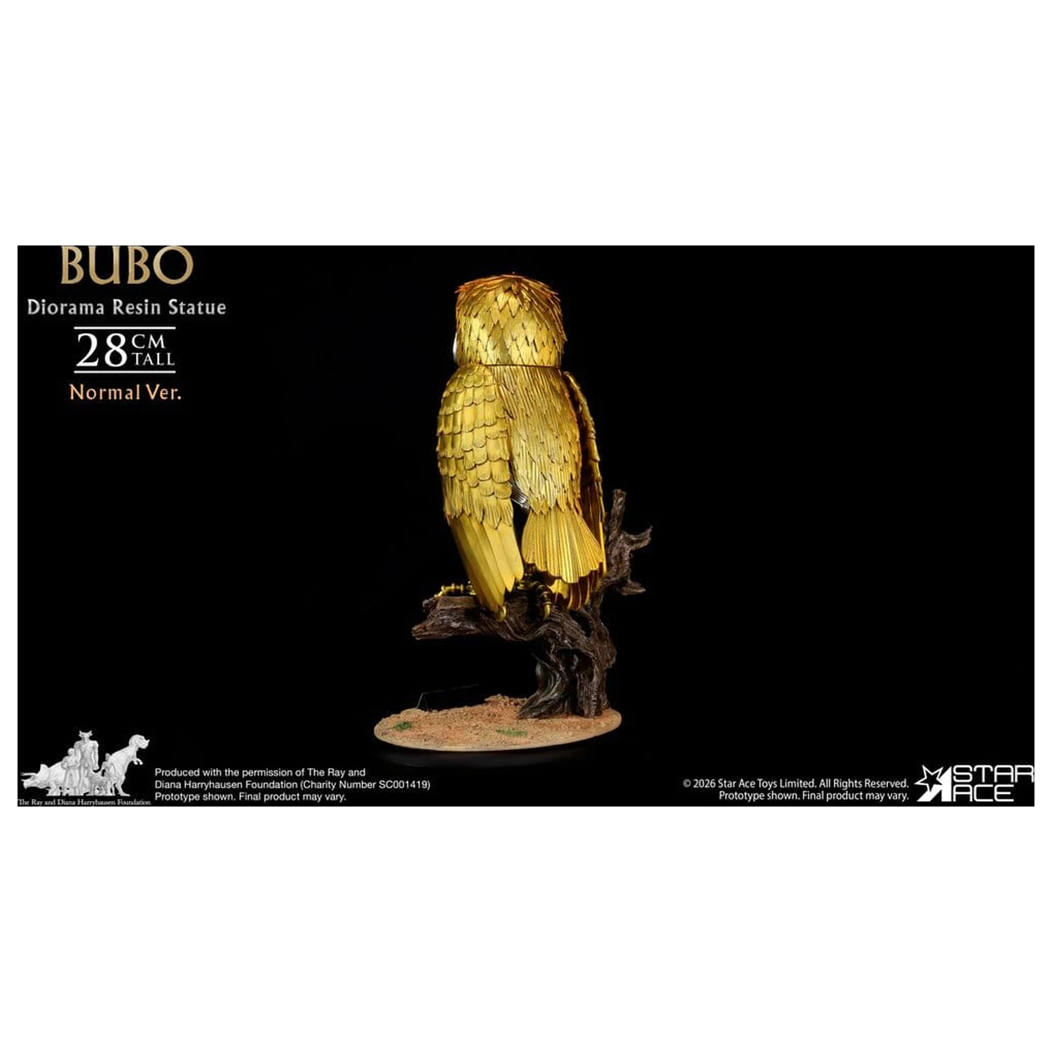 Ray Harryhausens Diorama pryskyřicová socha Bubo Normal Ver. 28 cm fotografii produktu