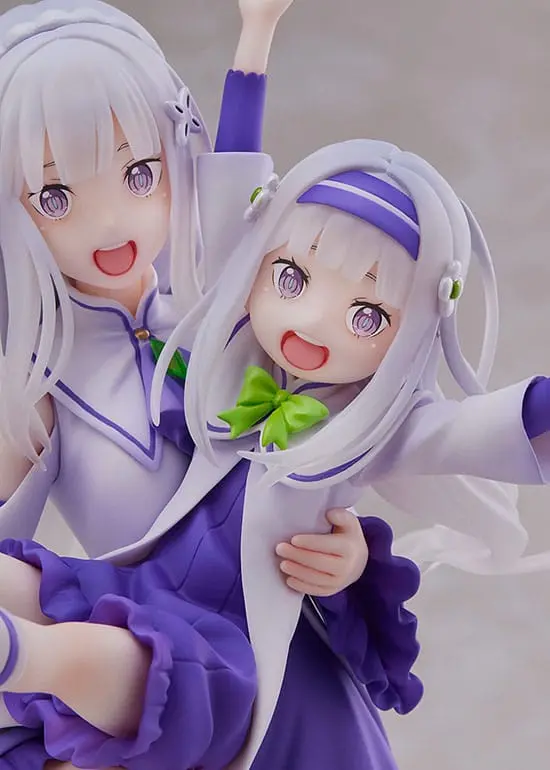 Re:Zero Starting Life in Another World PVC socha 1/7 Emilia & Childhood Emilia 24 cm fotografii produktu