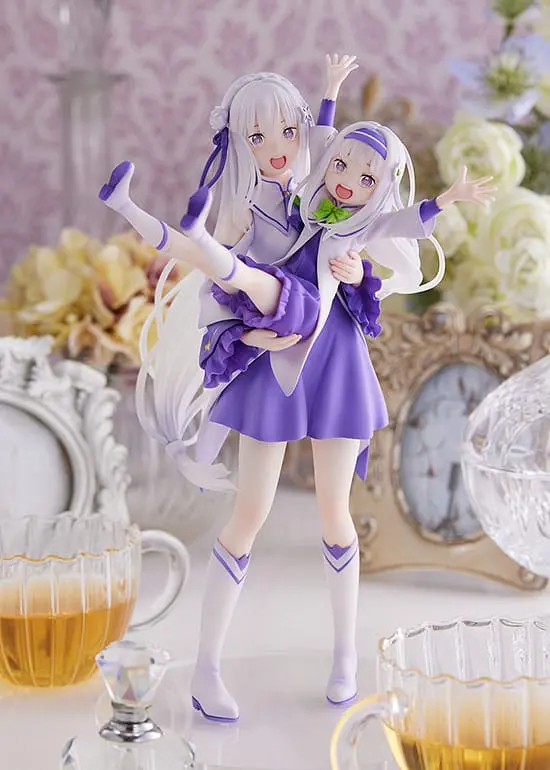 Re:Zero Starting Life in Another World PVC socha 1/7 Emilia & Childhood Emilia 24 cm fotografii produktu