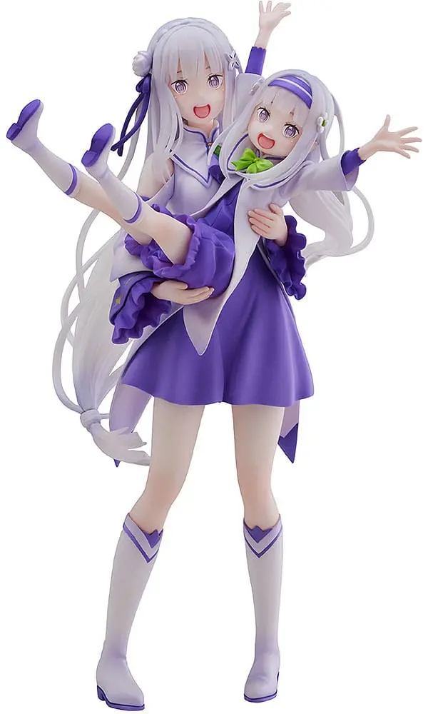 Re:Zero Starting Life in Another World PVC socha 1/7 Emilia & Childhood Emilia 24 cm fotografii produktu