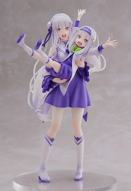 Re:Zero Starting Life in Another World PVC socha 1/7 Emilia & Childhood Emilia 24 cm fotografii produktu