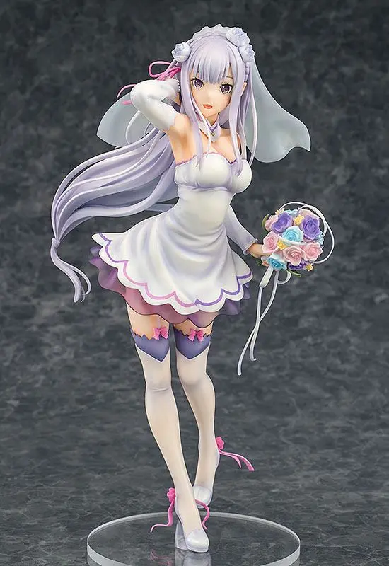 Re:ZERO -Starting Life in Another World- PVC soška 1/7 Emilia Svatba verze 25 cm fotografii produktu