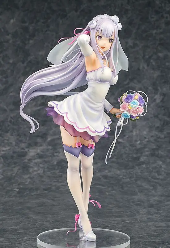 Re:ZERO -Starting Life in Another World- PVC soška 1/7 Emilia Svatba verze 25 cm fotografii produktu