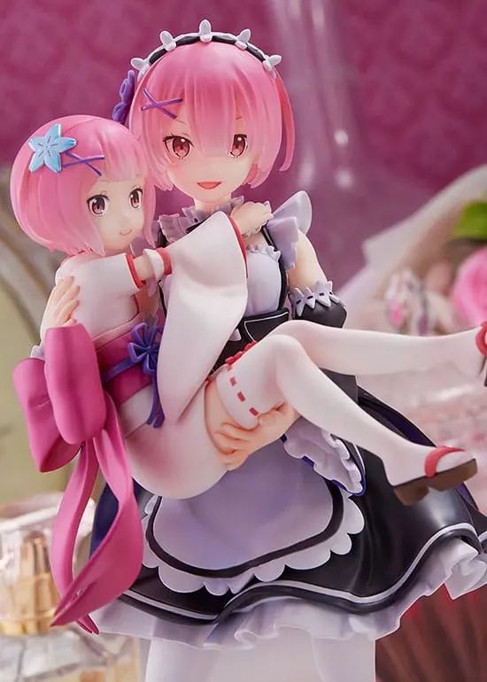 Re:Zero Starting Life in Another World PVC socha 1/7 Ram & Childhood Ram 23 cm fotografii produktu