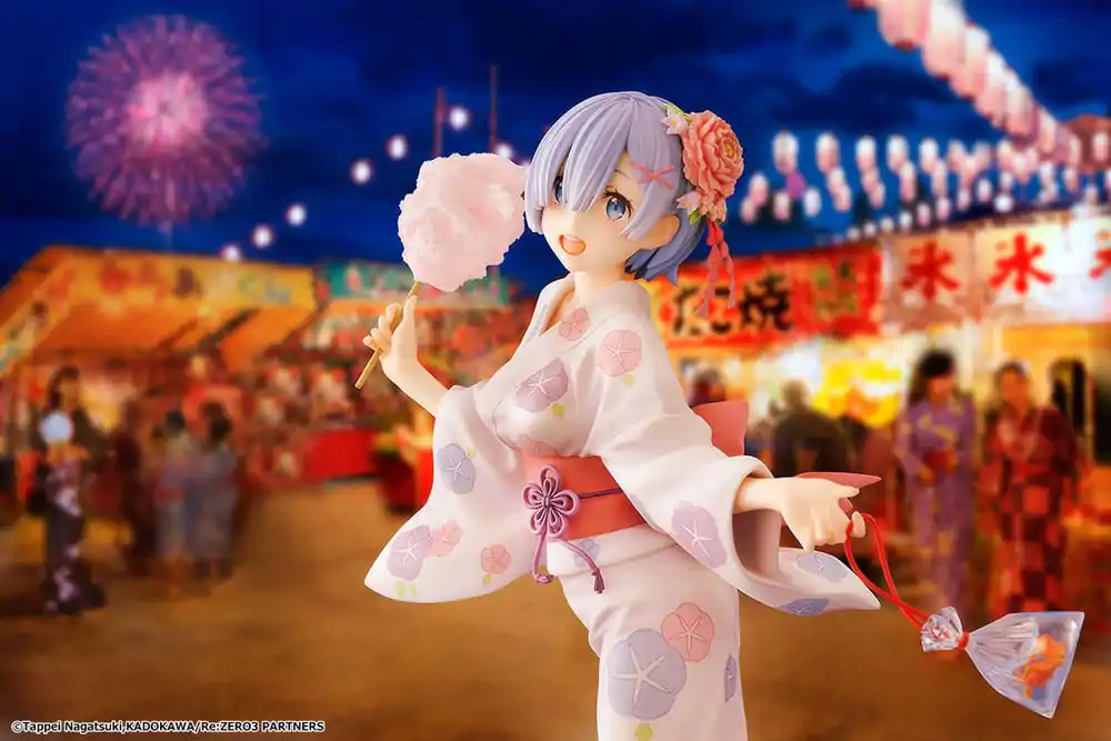 Re:ZERO -Starting Life in Another World- PVC Soška 1/8 Rem Yukata Ver. Renewal Package Edition 23 cm fotografii produktu