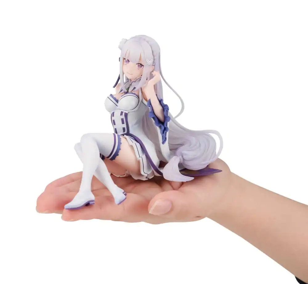 Re:ZERO Starting Life in Another World Melty Princess PVC socha Emilia Palm Size 9 cm fotografii produktu