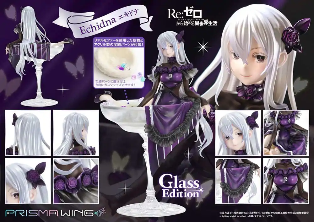 Re:ZERO Starting Life in Another World Prisma Wing PVC Socha 1/7 Echidna Glass Edition 24 cm fotografii produktu