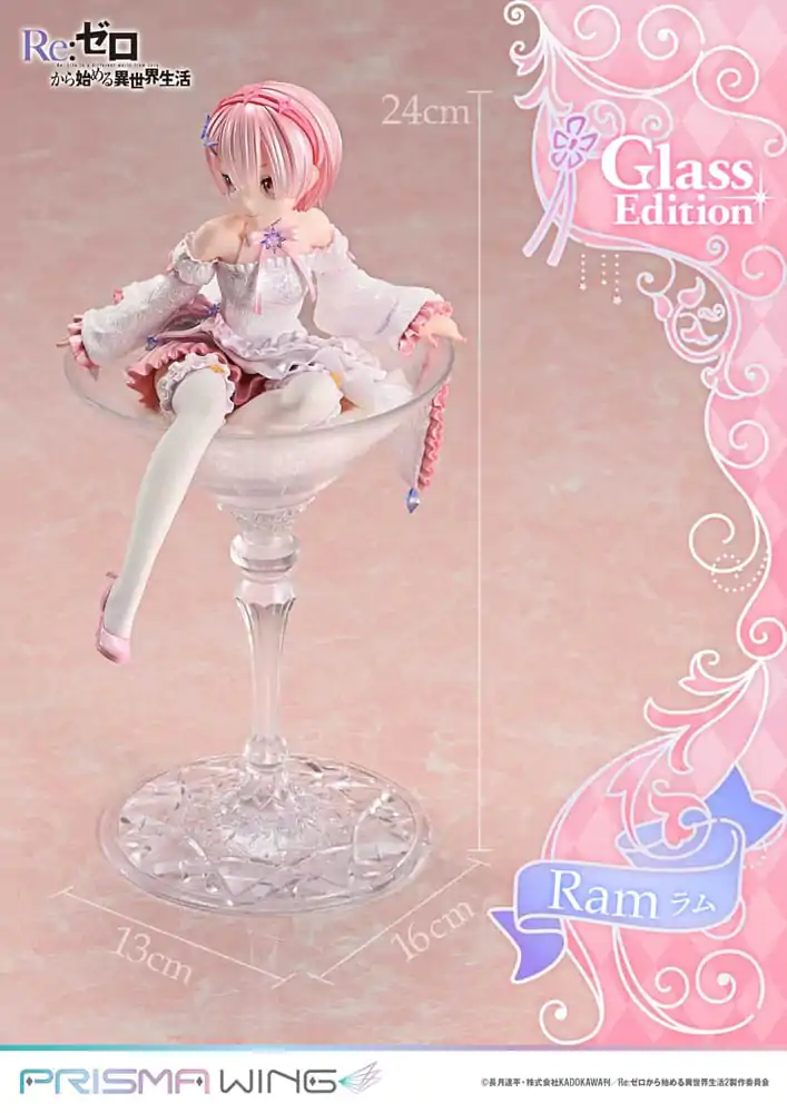 Re:ZERO Starting Life in Another World Prisma Wing PVC Soška 1/7 Ram Glass Edition 24 cm fotografii produktu