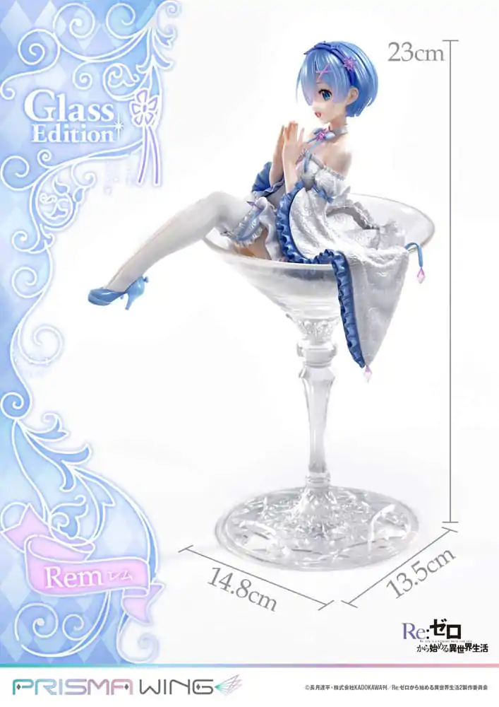 Re:Zero - Starting Life in Another World Prisma Wing PVC Socha 1/7 Rem Glass Edition 23 cm fotografii produktu