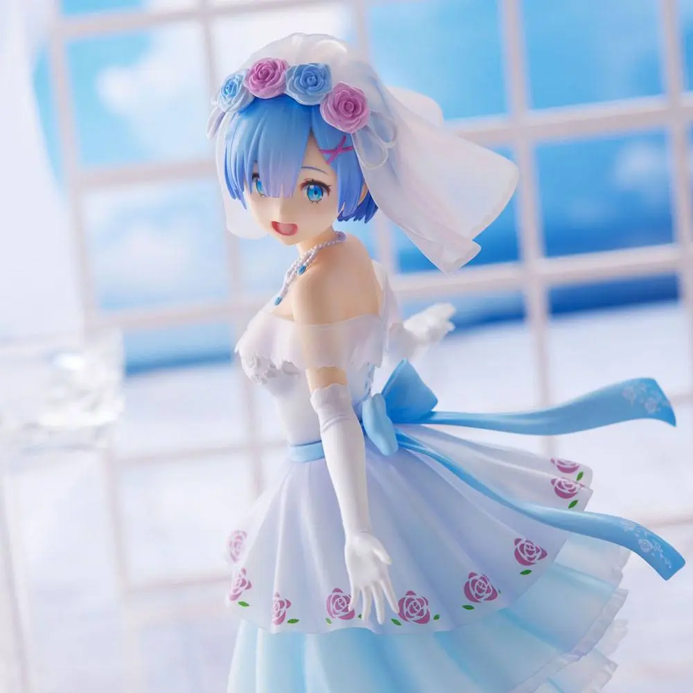 Re:Zero Starting Life in Another World PVC soška Rem Svatba Verze 26 cm fotografii produktu