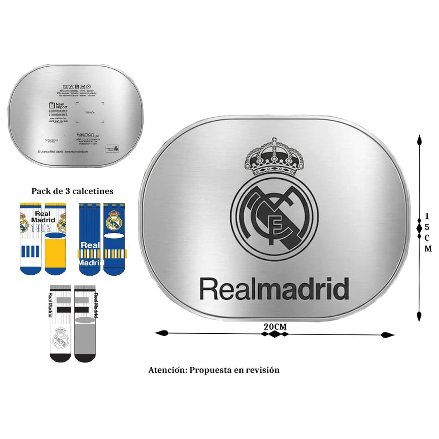 Real Madrid balení 3 párů ponožek fotografii produktu