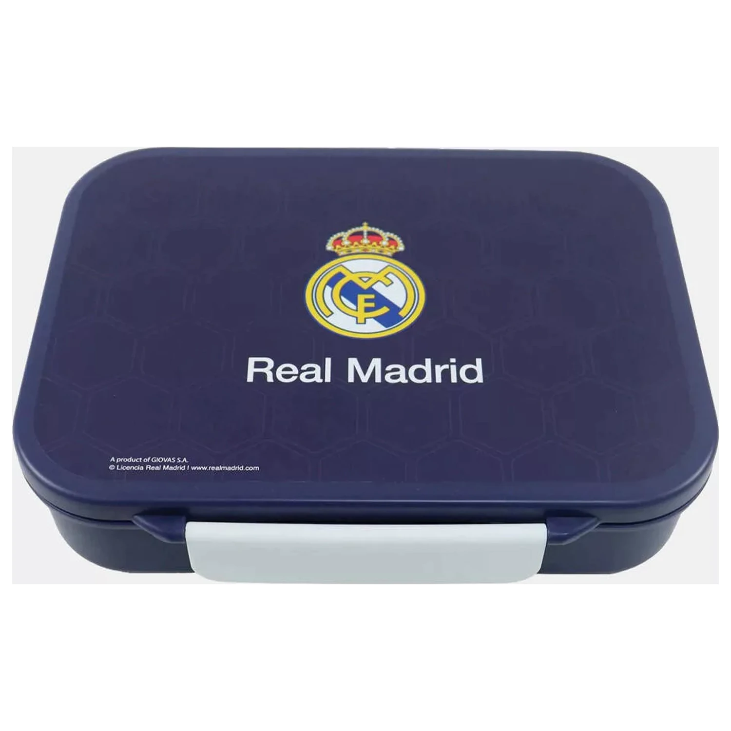 Real Madrid modrý vícekomorový obědový box, box na sendviče fotografii produktu