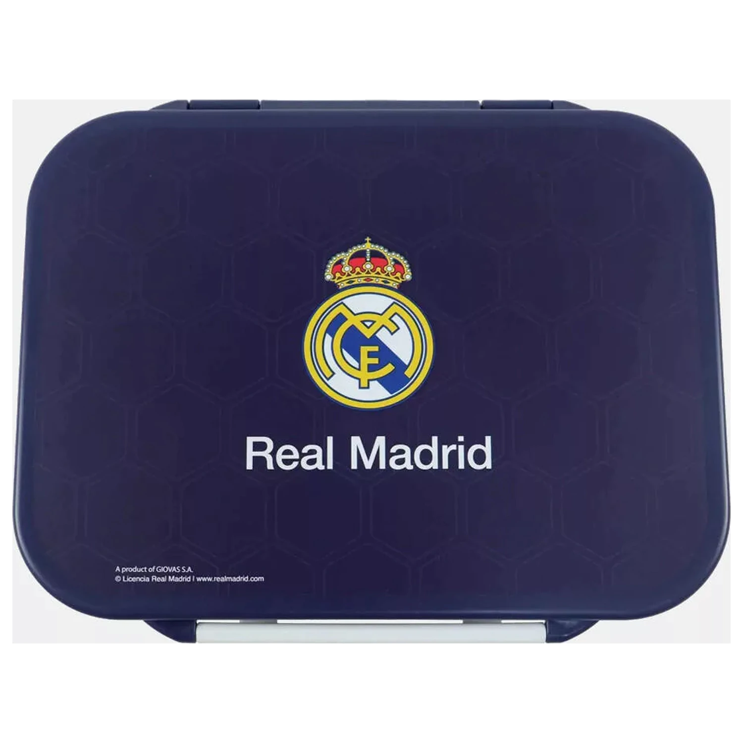 Real Madrid modrý vícekomorový obědový box, box na sendviče fotografii produktu
