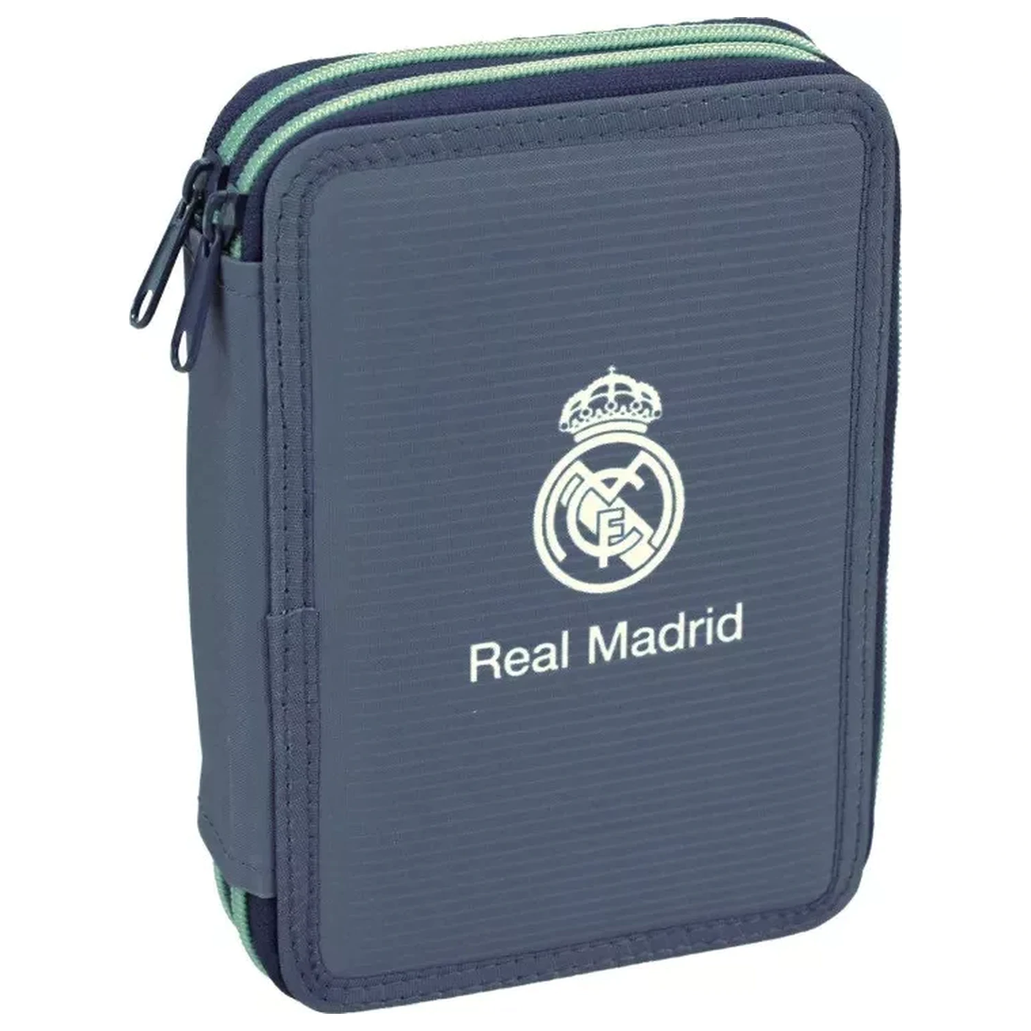 Real Madrid Modré Plné Dvoupatrové Pouzdro na tužky fotografii produktu