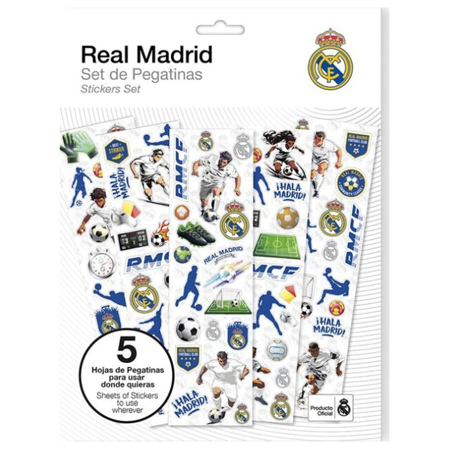 Real Madrid Emblem Sticker Set 5 archů fotografii produktu