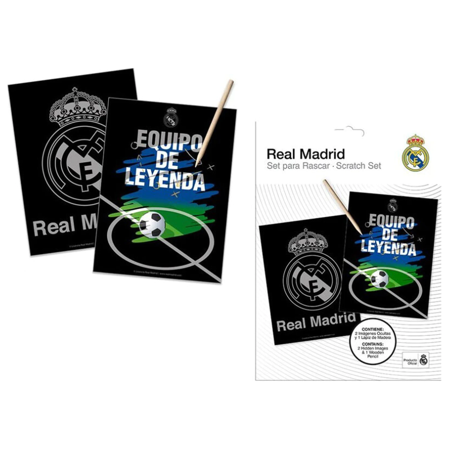 Real Madrid Hala stírací obrázek set fotografii produktu