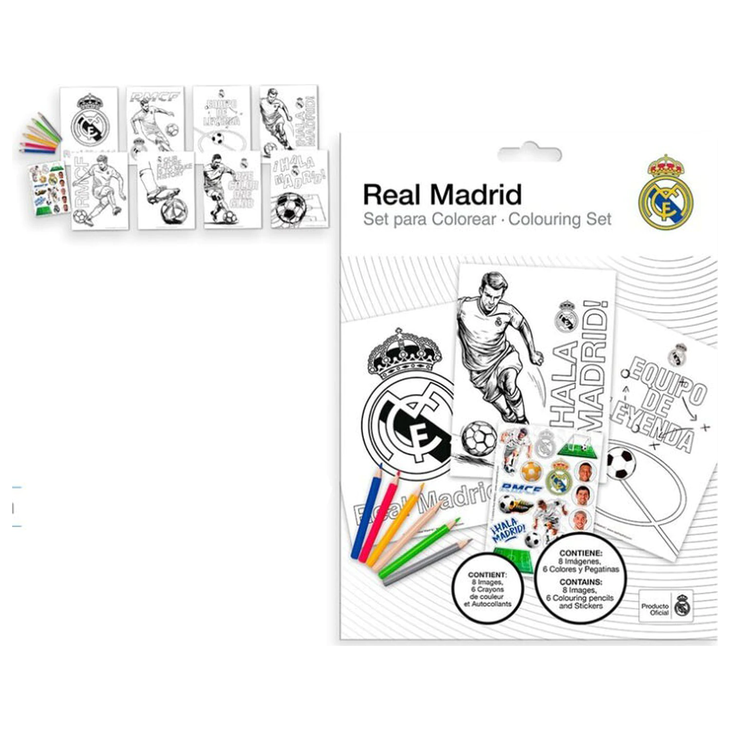 Real Madrid Hala Omalovánky se Samolepkami fotografii produktu