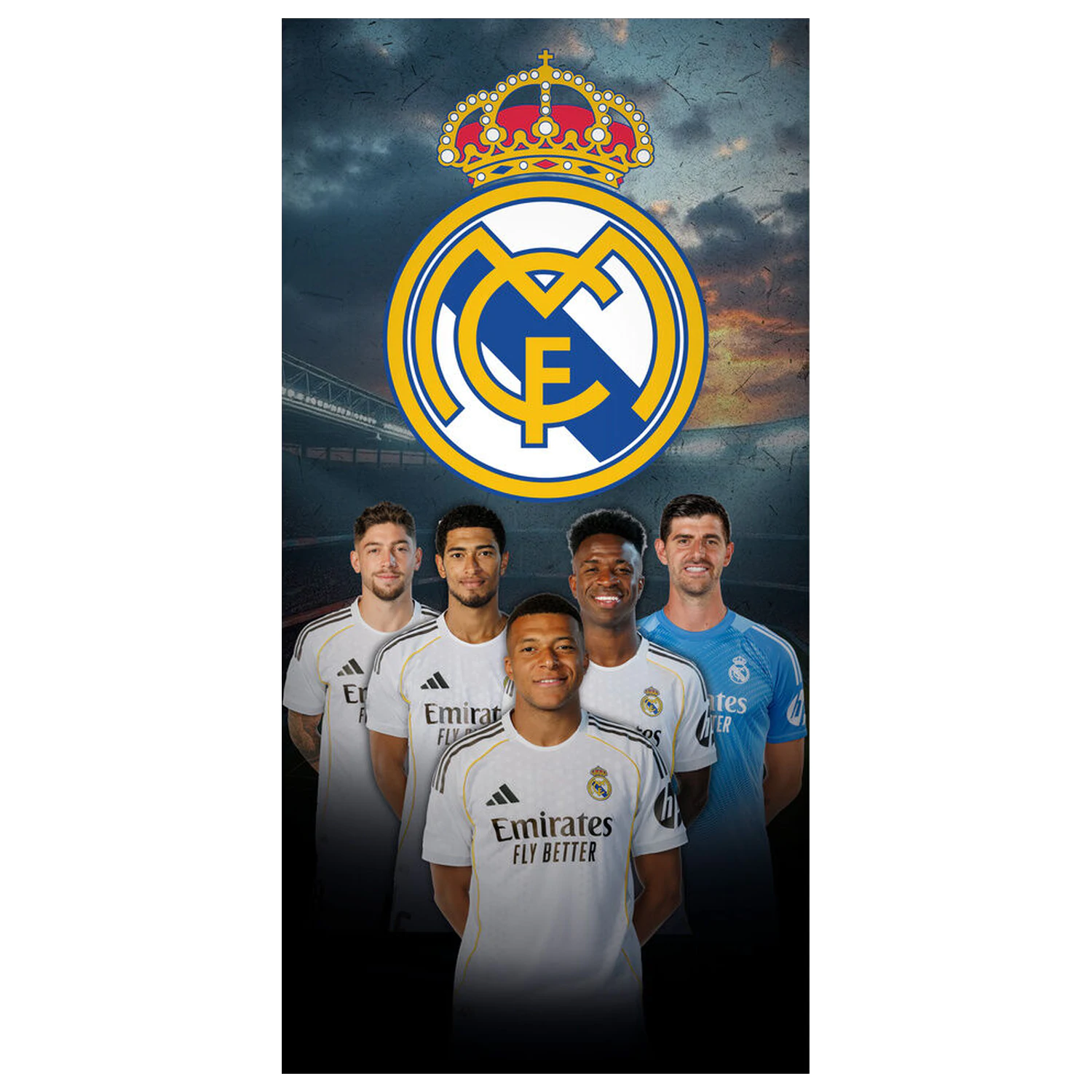 Real Madrid mikrovláknová plážová osuška fotografii produktu