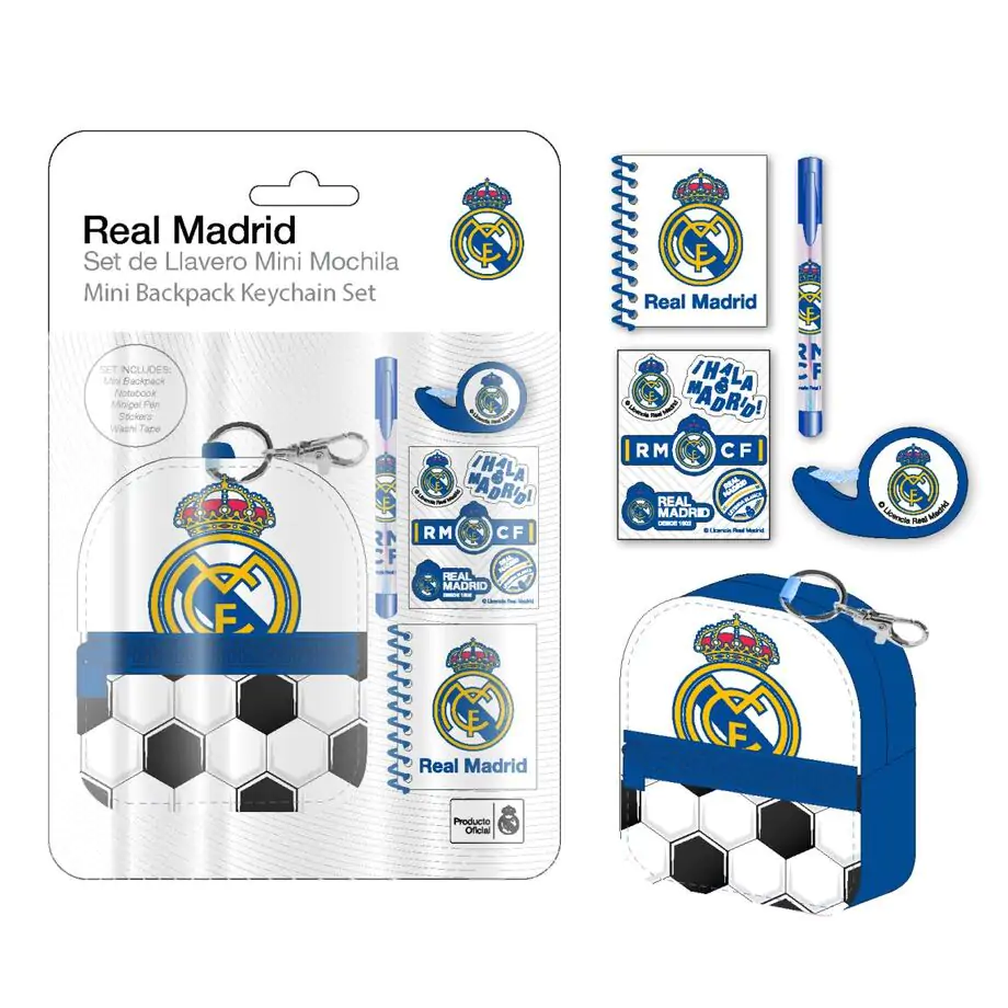 Real Madrid Stationery mini batoh set fotografii produktu