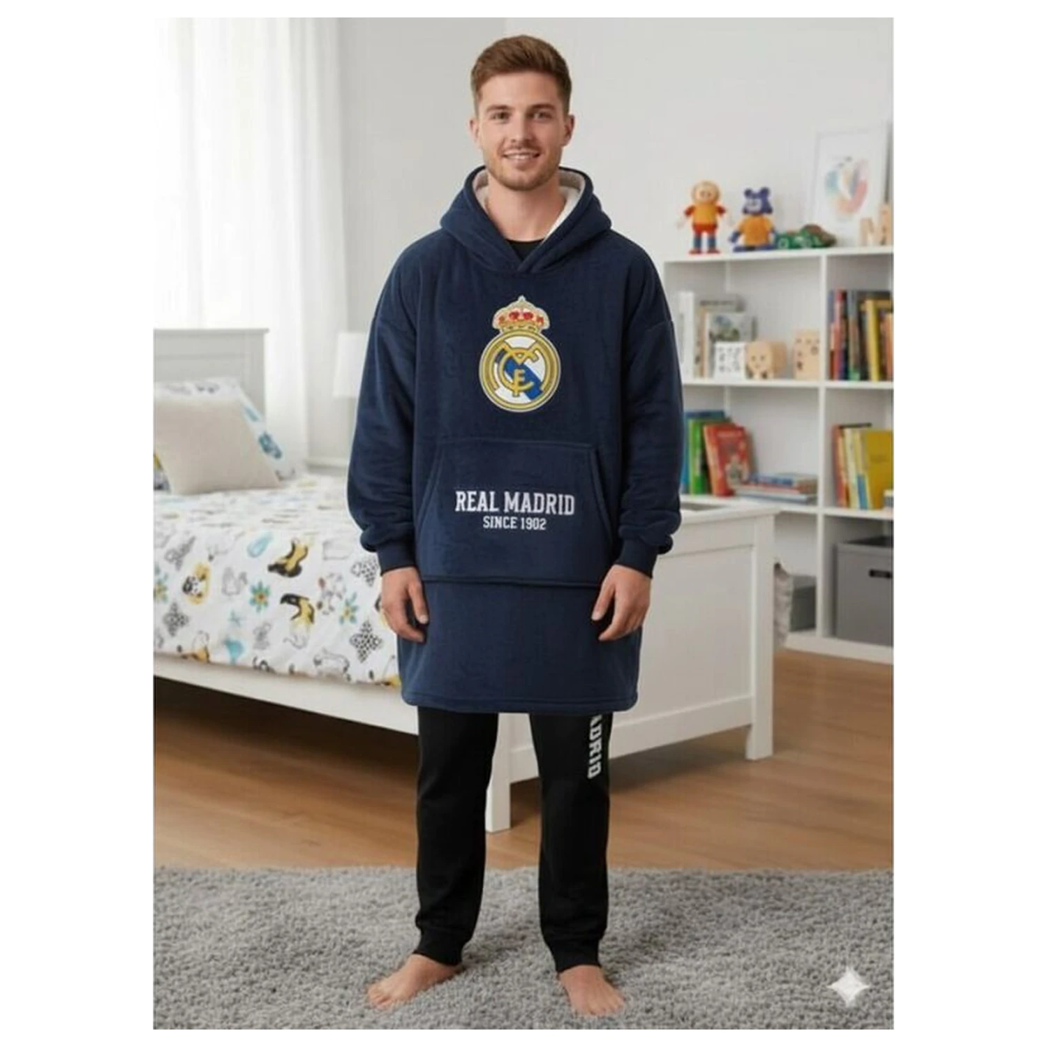 Real Madrid oversize mikina kabát dospělý fotografii produktu