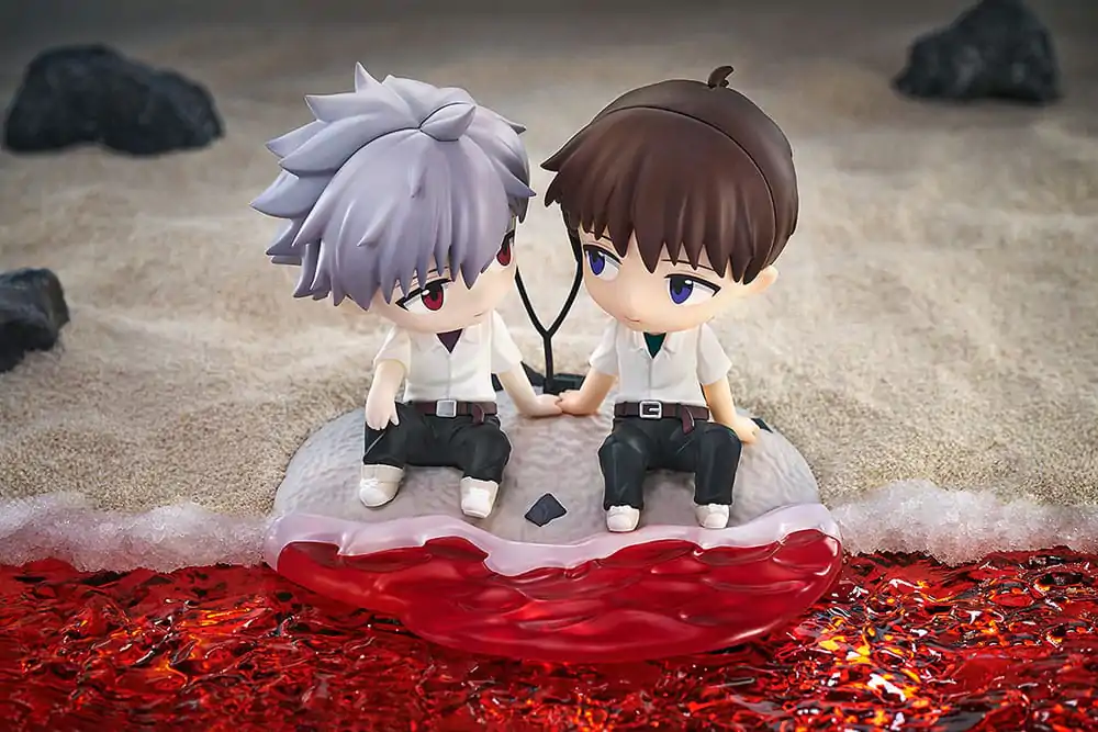 Rebuild of Evangelion Chibi figurka Shinji Ikari & Kaworu Nagisa 8 cm fotografii produktu