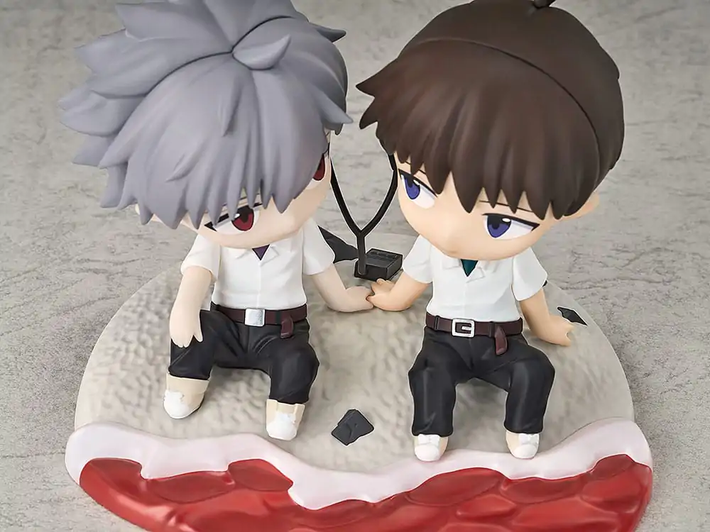 Rebuild of Evangelion Chibi figurka Shinji Ikari & Kaworu Nagisa 8 cm fotografii produktu