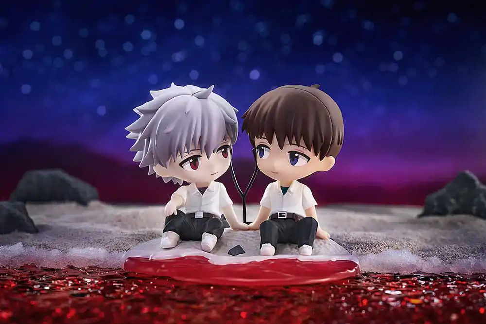 Rebuild of Evangelion Chibi figurka Shinji Ikari & Kaworu Nagisa 8 cm fotografii produktu
