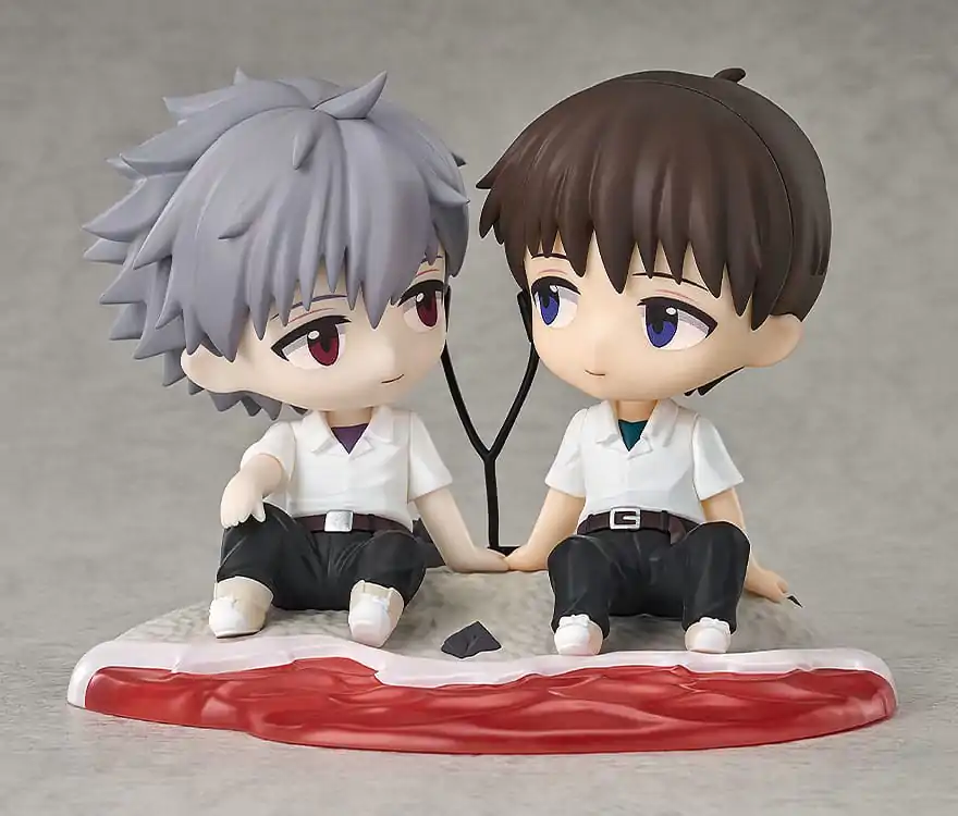 Rebuild of Evangelion Chibi figurka Shinji Ikari & Kaworu Nagisa 8 cm fotografii produktu