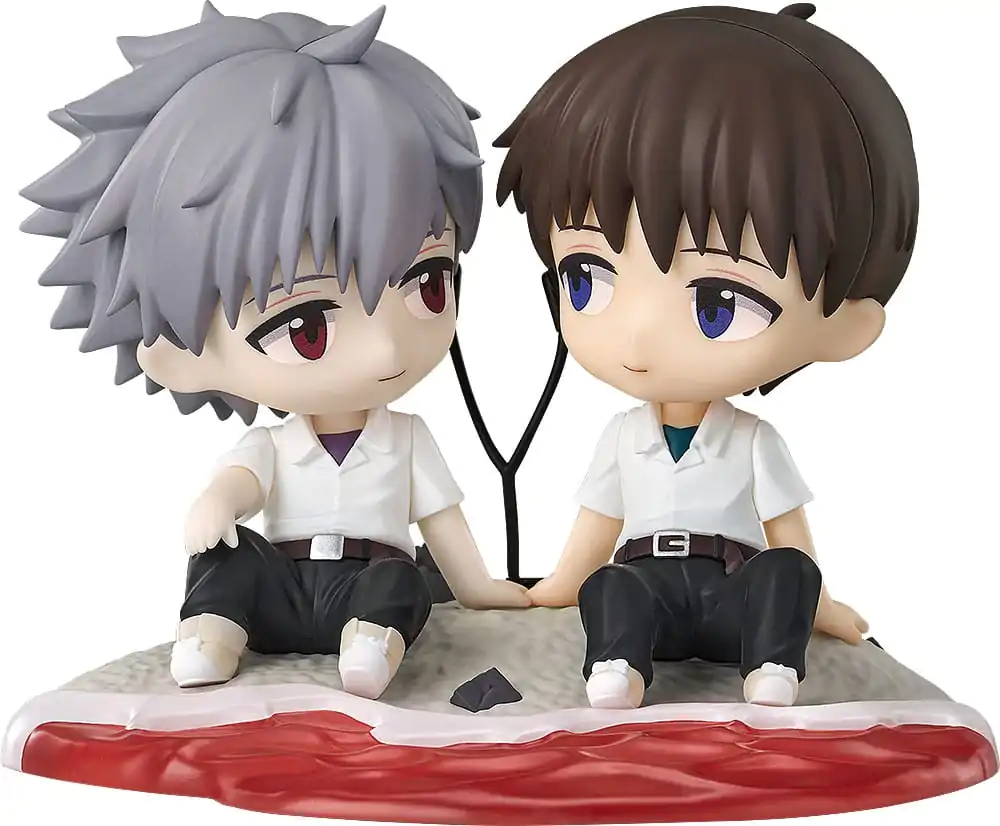 Rebuild of Evangelion Chibi figurka Shinji Ikari & Kaworu Nagisa 8 cm fotografii produktu