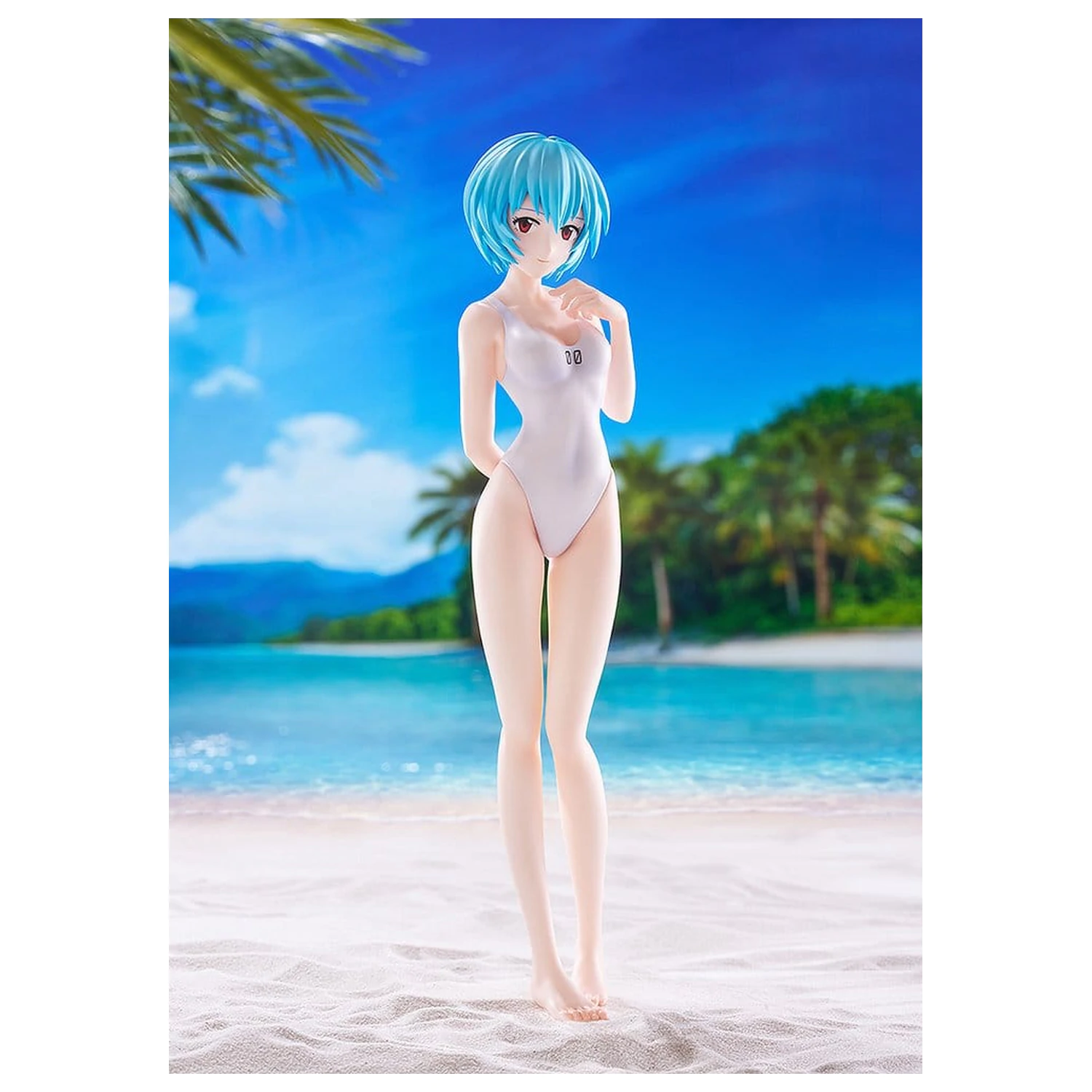 Rebuild of Evangelion Pop Up Parade figurka Beach Queens Rei Ayanami (One-Piece Style) L Size 22 cm fotografii produktu