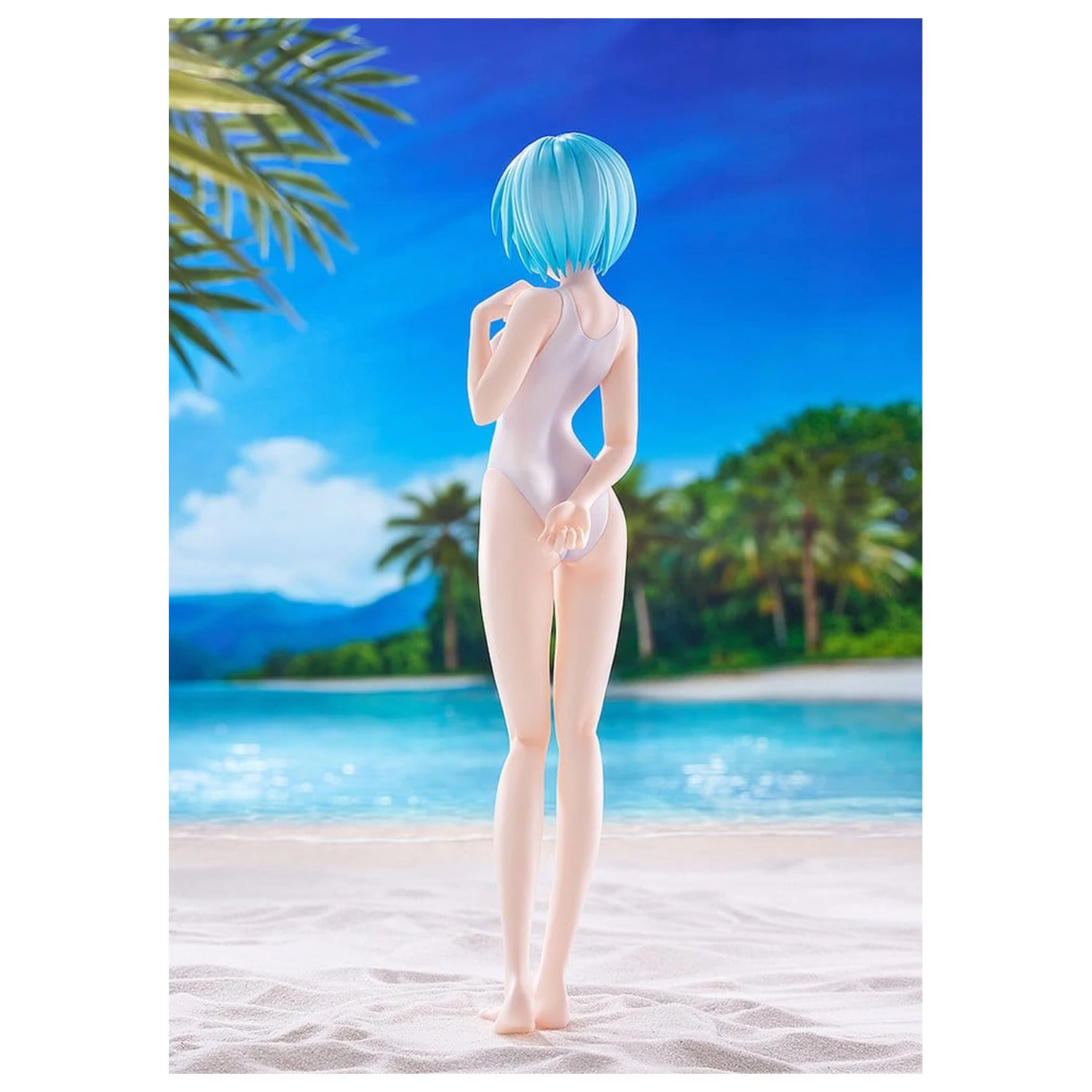 Rebuild of Evangelion Pop Up Parade figurka Beach Queens Rei Ayanami (One-Piece Style) L Size 22 cm fotografii produktu