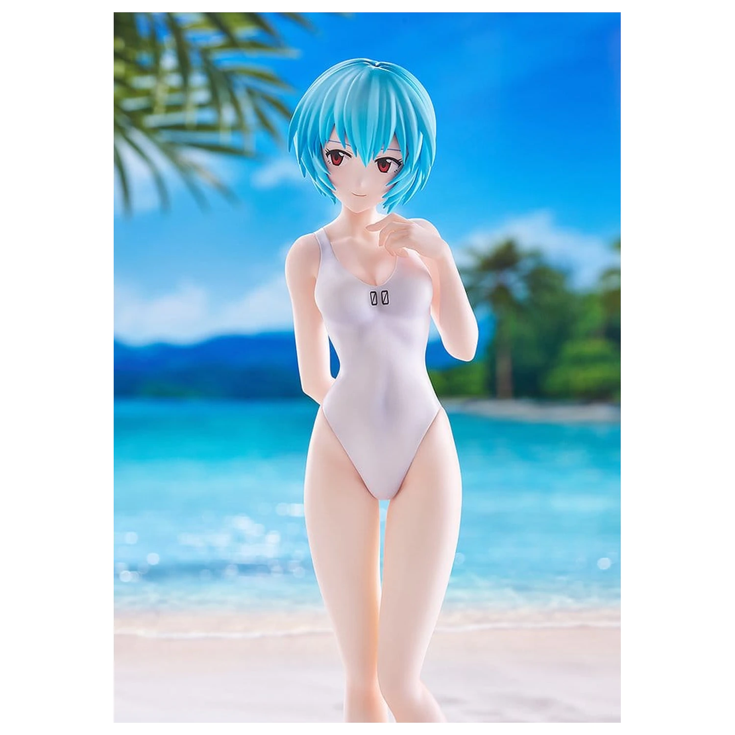 Rebuild of Evangelion Pop Up Parade figurka Beach Queens Rei Ayanami (One-Piece Style) L Size 22 cm fotografii produktu