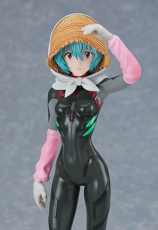 Rebuild of Evangelion Pop Up Parade PVC Socha Rei Ayanami Tentative Name Farming Ver. 17 cm fotografii produktu