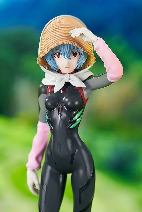 Rebuild of Evangelion Pop Up Parade PVC Socha Rei Ayanami Tentative Name Farming Ver. 17 cm fotografii produktu