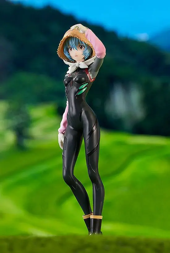 Rebuild of Evangelion Pop Up Parade PVC Socha Rei Ayanami Tentative Name Farming Ver. 17 cm fotografii produktu