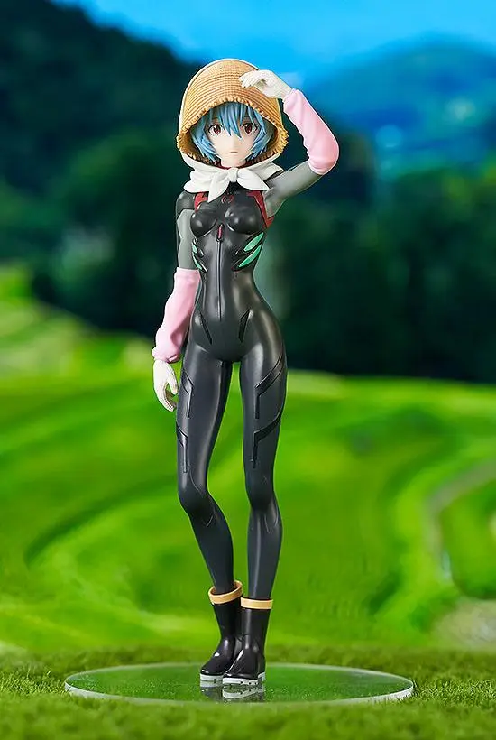 Rebuild of Evangelion Pop Up Parade PVC Socha Rei Ayanami Tentative Name Farming Ver. 17 cm fotografii produktu