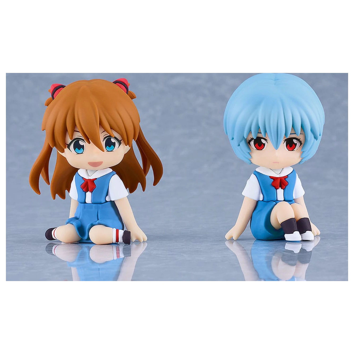 Rebuild of Evangelion Gumový Maskot Nendroid Plus Mini Figurka Rei Ayanami 8 cm fotografii produktu