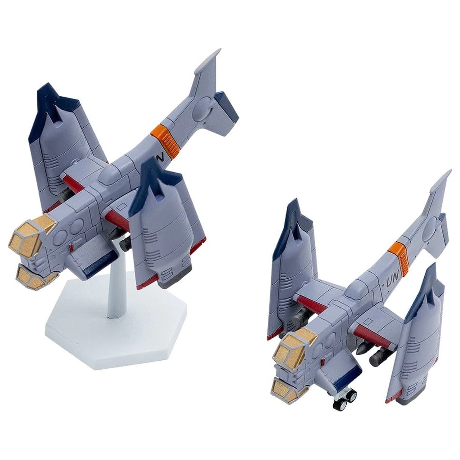 Rebuild of Evangelion SYUTO Tiny Scale Plasticový Model Kit UNAF Close Air Support VTOL Aircraft YAGR-3B 5 cm fotografii produktu