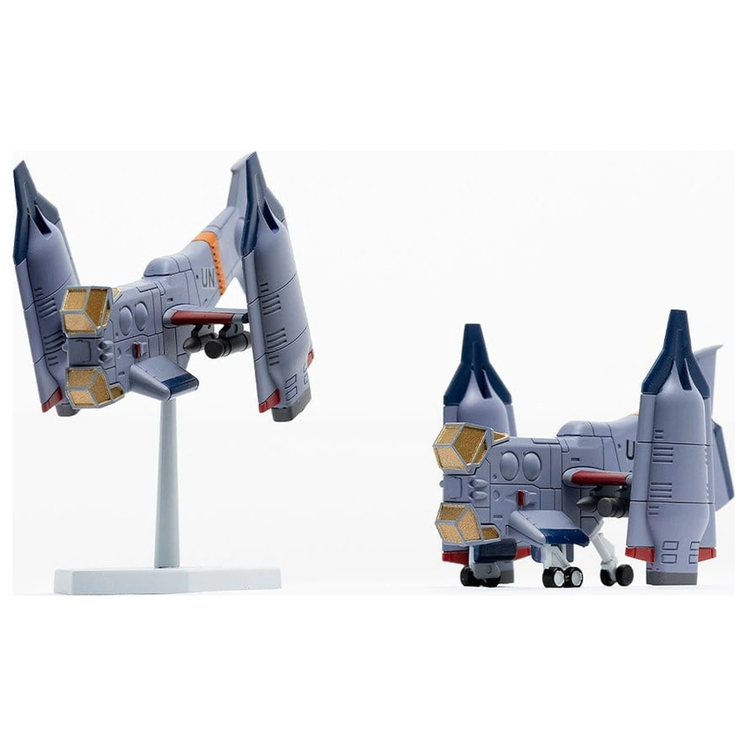 Rebuild of Evangelion SYUTO Tiny Scale Plasticový Model Kit UNAF Close Air Support VTOL Aircraft YAGR-3B 5 cm fotografii produktu