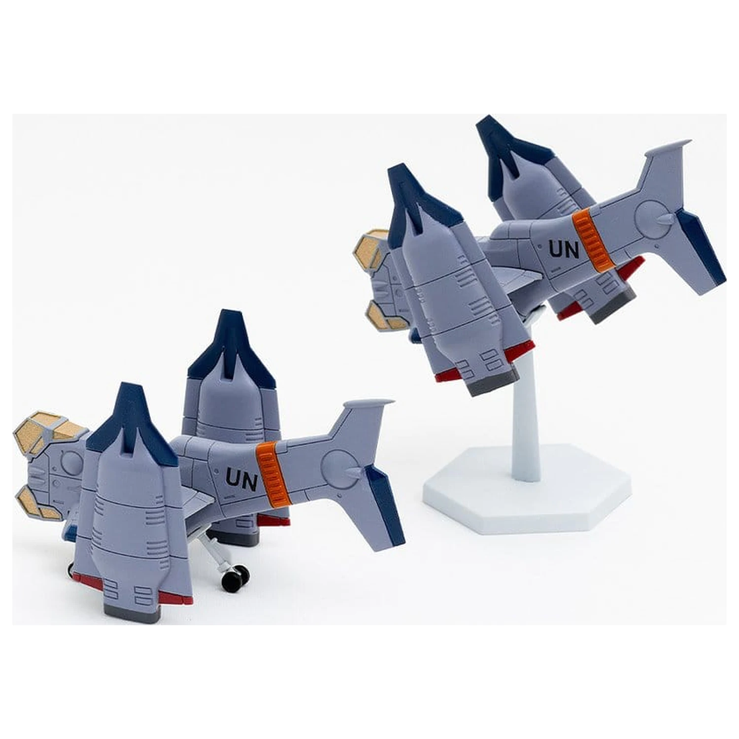 Rebuild of Evangelion SYUTO Tiny Scale Plasticový Model Kit UNAF Close Air Support VTOL Aircraft YAGR-3B 5 cm fotografii produktu