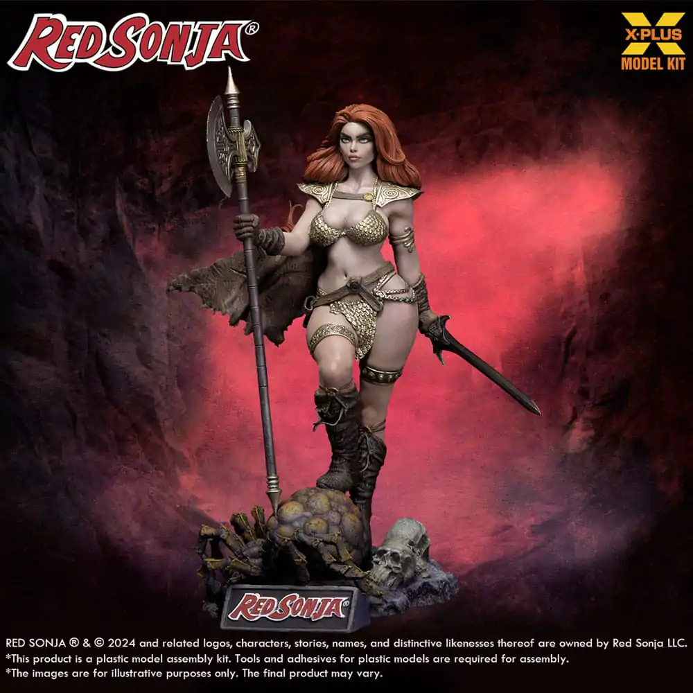 Red Sonja Plastic Model Kit 1/8 Red Sonja 27 cm fotografii produktu