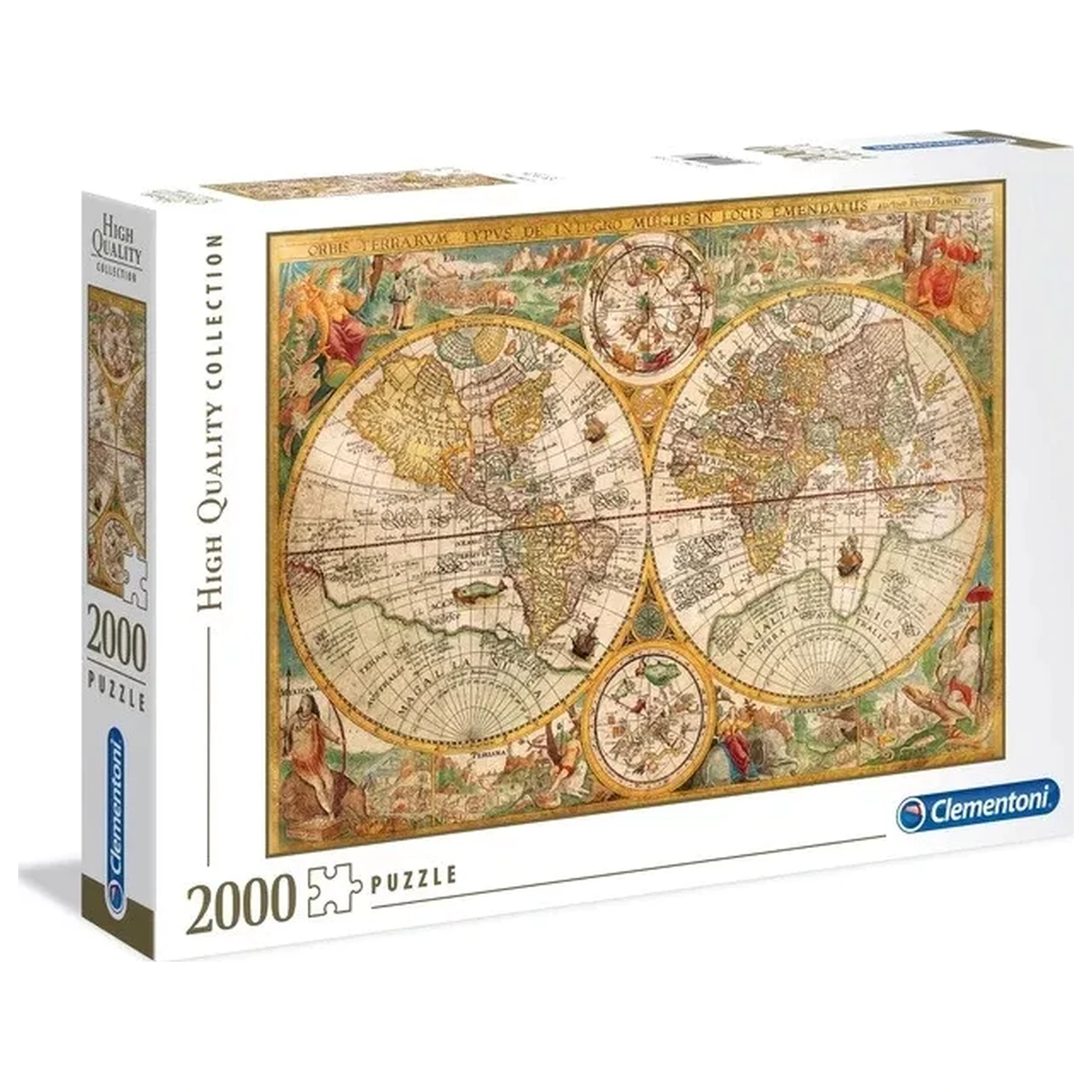 Old Map Ancient 2000dílné puzzle fotografii produktu