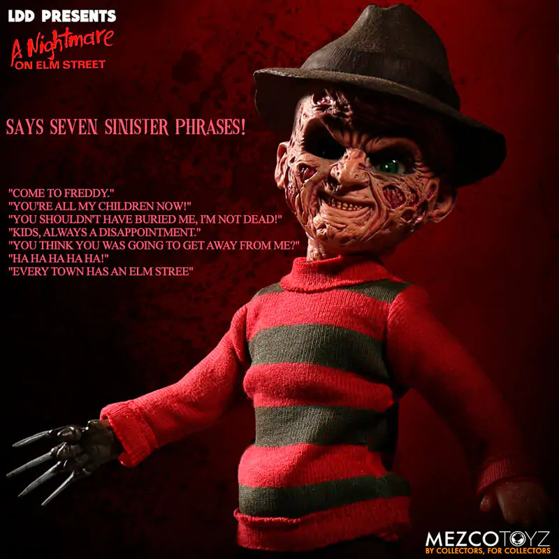 A Nightmare on Elm Street Freddy Krueger figurka 25 cm se zvukem fotografii produktu