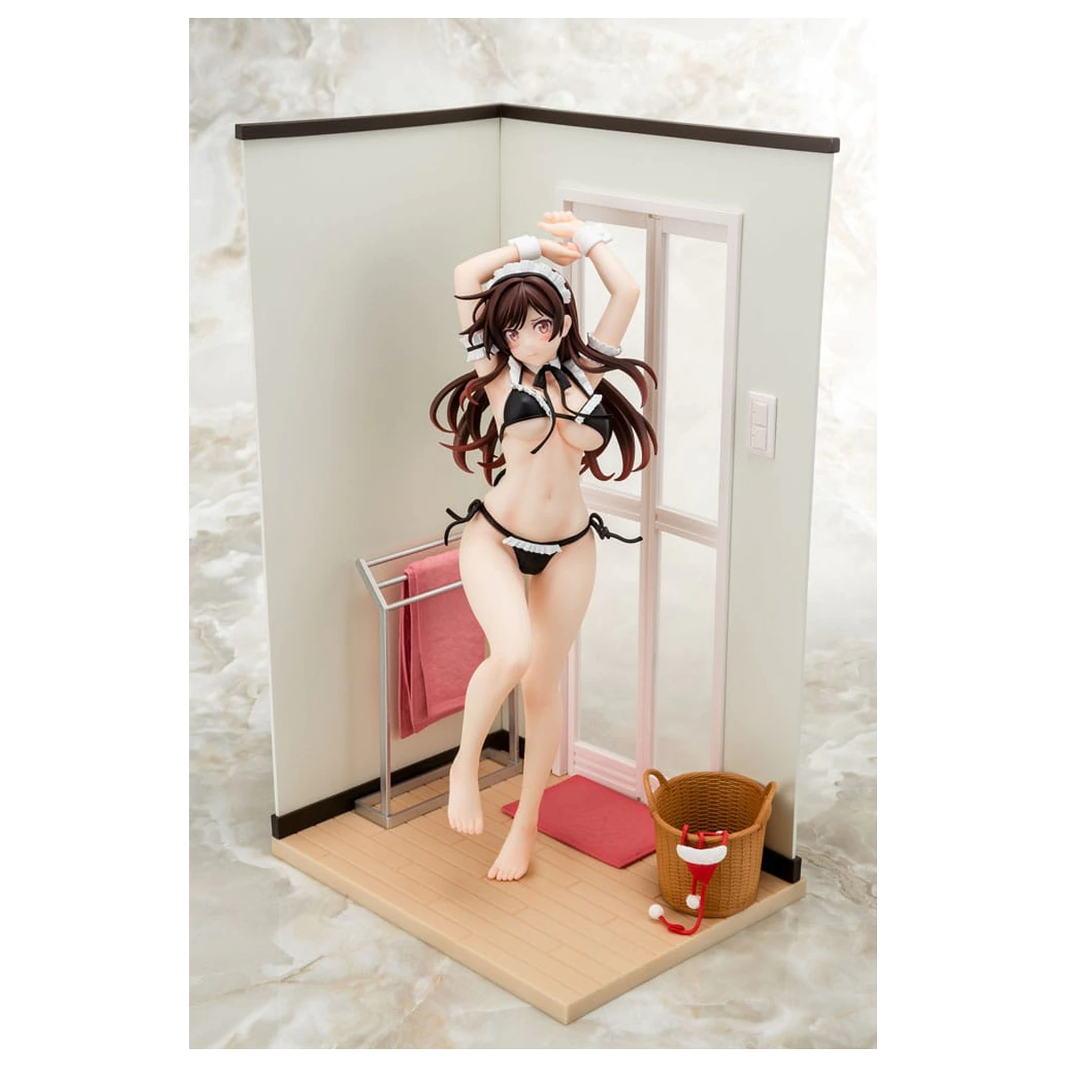 Rent-A-Girlfriend PVC Soška 1/6 Chizuru Mizuhara Maid Bikini ni Okigae 30 cm fotografii produktu